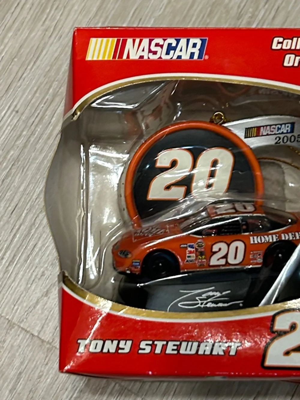 Nascar Vintage K Mart Tony Stewart #20 Orange and Black Collectible Ornament